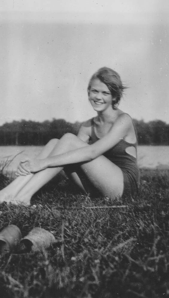 Woman Posing in Bathing Suit, Ca. 1928-30 (Source: Barnes)